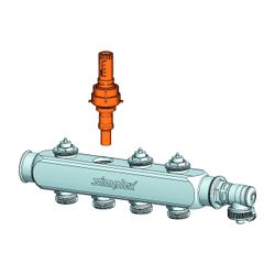 Flamco Durchflussmengenanzeiger vernickelt DN 15, 0-5l/min, passend für Fußbodenheizung ... FLAMCO-F18477 4013852266070 (Abb. 1)