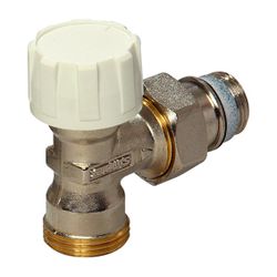 Flamco Thermostatventil Eck DN 15 Eurokonus mit Voreinstellung, G 3/4" Eurokonus x G 1/2... FLAMCO-F34007 4013852270299 (Abb. 1)