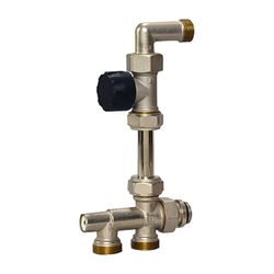 Flamco Zweirohranschluss-Set DN 15, M30x1,5 Durchgangsventil, ohne Voreinstellung... FLAMCO-F34150 4013852270398 (Abb. 1)