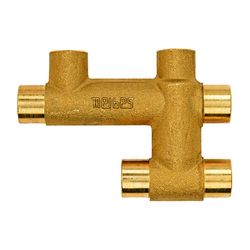 Flamco Meipass Doppelkreuzstück zu Kompaktheizkörpern Typ RA 4 HZ, HK 15mm-AA 50mm/RL 15... FLAMCO-F34162 4013852270787 (Abb. 1)