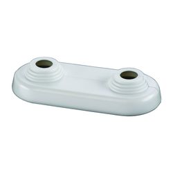 Flamco Doppelrosette flach 10-22mm x Achsabstand 50mm Kunststoff, Weiß... FLAMCO-F44214 4013852216839 (Abb. 1)
