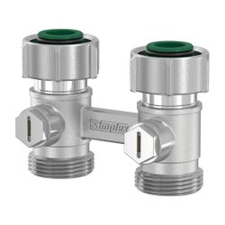 Flamco Exclusiv Durchgang Hahnblock D2/50 G 3/4" Innengewinde x G 3/4" Außengewinde Mess... FLAMCO-F10014 4013852200371 (Abb. 1)