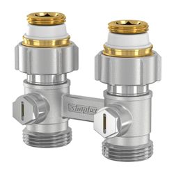 Flamco Exclusiv Durchgang Hahnblock D1/50 G 3/4" Innengewinde x G 3/4" Außengewinde Mess... FLAMCO-F10010 4013852200159 (Abb. 1)
