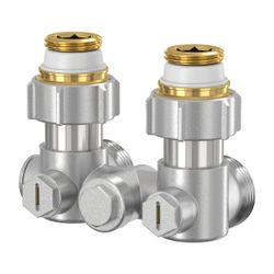 Flamco Exclusiv Eck Einrohr-Hahnblock E1/50 G 3/4" Innengewinde x G 3/4" Außengewinde Me... FLAMCO-F10003 4013852200067 (Abb. 1)