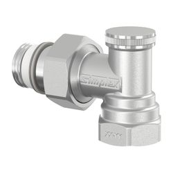 Flamco Rücklaufverschraubung Eck Typ N G 1/2" Außengewinde x Rp 1/2" Messing vernickelt ... FLAMCO-F10382 4013852204218 (Abb. 1)