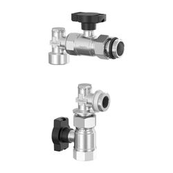 Flamco Verteileranschluss-Set senkrecht DN 20 G 1" Innengewinde x G 1" Außengewinde Mess... FLAMCO-F14023 4013852258204 (Abb. 1)
