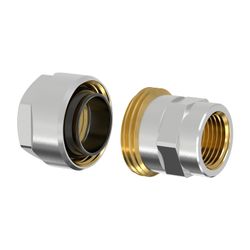 Flamco Plus DVGW Schwarzrohradapter für Rohr 3/8" x G 1/2" Innengewinde... FLAMCO-F13090 4013852265639 (Abb. 1)