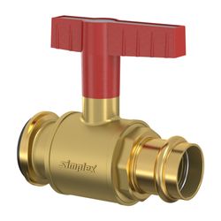 Flamco Pumpen-Kugelhahn mit Flügelgriff DN 32 Press 35 PN 16 M+V Kontur, Messing... FLAMCO-F10522 4013852252141 (Abb. 1)