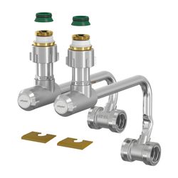 Flamco Anschlussgarnitur VK31 Sirocon G 3/4" Innengewinde x Sirocon Messing vernickelt m... FLAMCO-F13450 4013852212497 (Abb. 1)