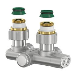 Flamco Einrohr-Umlenkstück Eck mit Absperrung G 3/4" Innengewinde x G 3/4" Außengewinde ... FLAMCO-F10467 4013852268265 (Abb. 1)