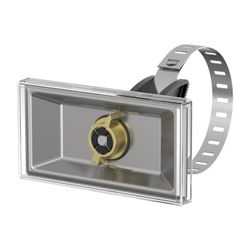 Flamco Universal-Schilderhalter Edelstahl, Kunststoff für Schilder 100x50mm... FLAMCO-F55002 4013852216860 (Abb. 1)