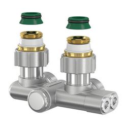 Flamco Einrohr-Umlenkstück Eck mit Absperrung G 3/4" Innengewinde x G 3/4" Außengewinde ... FLAMCO-F10467 4013852268265 (Abb. 1)