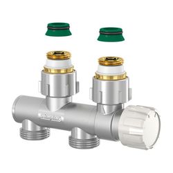 Flamco Ventilarmatur Variocon, schwenkbar G 3/4" Innengewinde x G 3/4" Außengewinde Mess... FLAMCO-F12020 4013852211377 (Abb. 1)