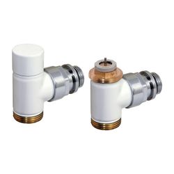 Flamco Design Thermostat-Ventil-Set Eck D3804 G 1/2" Außengewinde x G 3/4" Außengewind... FLAMCO-C3804314 3430650261570 (Abb. 1)