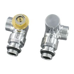 Flamco Design Thermostat-Ventil-Set Winkel Eck D3933 G 1/2" Außengew. x G 3/4" Auße... FLAMCO-CL342002001 3430650328822 (Abb. 1)