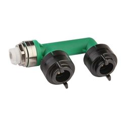 Flamco Prüf- und Abdrückbrücke 15mm Kunststoff mit Luftstopfen... FLAMCO-F10088 4013852254077 (Abb. 1)