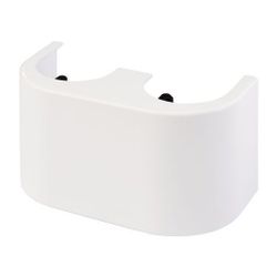 Flamco Designverkleidung Hahnblock Durchgang Kunststoff, Weiß... FLAMCO-F10093 4013852245853 (Abb. 1)