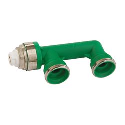 Flamco Prüf- und Abdrückbrücke G 3/4" Außengewinde Eurokonus Kunststoff mit Luftstopfen... FLAMCO-F10098 4013852259775 (Abb. 1)