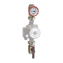 Flamco Pumpenvorlauf-Gruppe 2-teilig Thermometergriff DN 25 G 1" Innengewinde PN 16 Mess... FLAMCO-F10255 4013852203068 (Abb. 1)