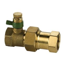 Flamco Ex-Kupplung B mit Entleerung DN 20 G 3/4" Innengewinde x G 3/4" Innengewinde, Mes... FLAMCO-F10306 4013852203433 (Abb. 1)