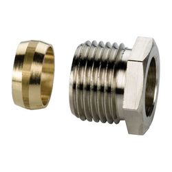Flamco Klemmringverschraubung G 1/2" Außengewinde x 12mm Messing vernickelt... FLAMCO-F10353 4013852203853 (Abb. 1)