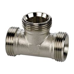 Flamco Kupplungs-T-Stück G 3/4" Außengewinde Eurokonus Messing vernickelt... FLAMCO-F10388 4013852204294 (Abb. 1)