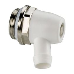 Flamco Standard Entleerungsstopfen I G 3/8" Außengewinde Messing vernickelt, Weiß Kunsts... FLAMCO-F10623 4013852205345 (Abb. 1)