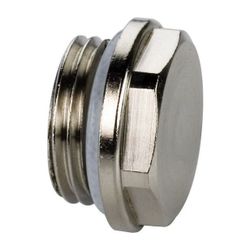 Flamco Blindstopfen Standard G 3/8" Außengewinde Messing vernickelt... FLAMCO-F10702 4013852205642 (Abb. 1)