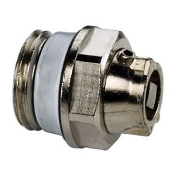 Flamco Luftstopfen C Exclusiv G 1/2" Außengewinde Messing vernickelt Metall Auslauf, sch... FLAMCO-F10814 4013852206267 (Abb. 1)
