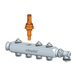 Flamco Durchflussmengenanzeiger vernickelt DN 15, 0-5l/min, passend für Fußbodenheizung ... FLAMCO-F18477 4013852266070 (Abb. 1)