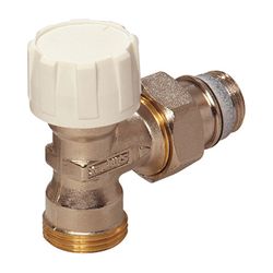 Flamco Thermostatventil Eck DN 15 Eurokonus mit Voreinstellung, G 3/4" Eurokonus x G 1/2... FLAMCO-F34007 4013852270299 (Abb. 1)