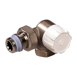 Flamco Thermostatventil Winkeleck re. DN 15 mit Voreinstellung, Rp 1/2" x G 1/2" Außenge... FLAMCO-F34016 4013852270381 (Abb. 1)