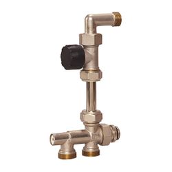 Flamco Zweirohranschluss-Set DN 15, M30x1,5 Durchgangsventil, ohne Voreinstellung... FLAMCO-F34150 4013852270398 (Abb. 1)