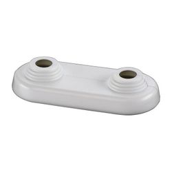 Flamco Doppelrosette flach 10-22mm x Achsabstand 50mm Kunststoff, Weiß... FLAMCO-F44214 4013852216839 (Abb. 1)