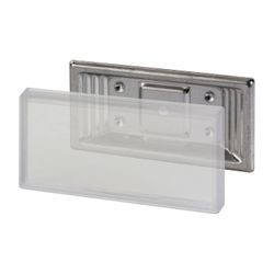 Flamco Anschraub-Schilderhalter Edelstahl, Kunststoff für Schilder 100x50mm... FLAMCO-F55006 4013852216907 (Abb. 1)