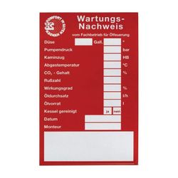 Flamco Wartungsetiketten Öl selbstklebend, Papier, Rot... FLAMCO-F55119 4013852217539 (Abb. 1)
