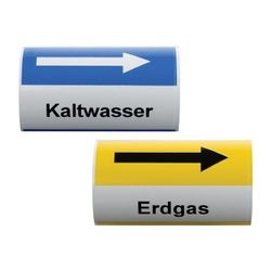 Flamco Kennzeichnungsaufkleber Kaltwasser PE, Blau... FLAMCO-F55165 4013852217829 (Abb. 1)