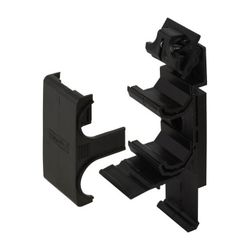 Flamco Befestigungsschelle für Sockelleisten/Kabelkanäle Kunststoff schwarz für Rohre bi... FLAMCO-F72050 4013852222175 (Abb. 1)