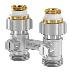 Flamco Exclusiv Durchgang Hahnblock D1/50 G 3/4" Innengewinde x G 3/4" Außengewinde Mess... FLAMCO-F10010 4013852200159 (Abb. 1)