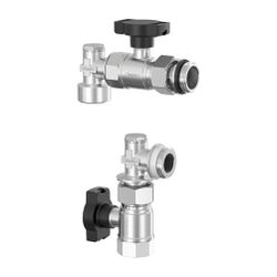 Flamco Verteileranschluss-Set senkrecht DN 20 G 1" Innengewinde x G 1" Außengewinde Mess... FLAMCO-F14023 4013852258204 (Abb. 1)