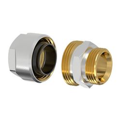 Flamco Plus DVGW Schwarzrohradapter für Rohr 1/2" x G 3/4" Außengewinde Eurokonus... FLAMCO-F13063 4013852265578 (Abb. 1)