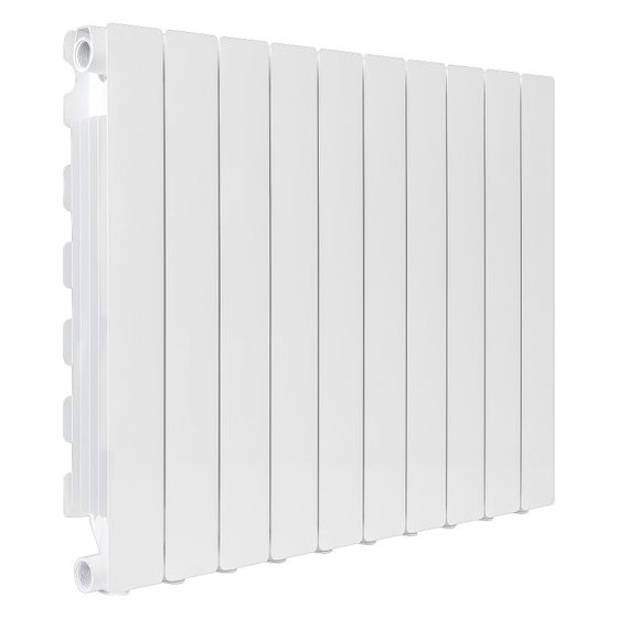 Fondital Aluminium-Heizkörper Blitz Super B4 350/100, 407x960x97mm, 1.099W, 16 bar, Aluminium, Weiß RAL 9010