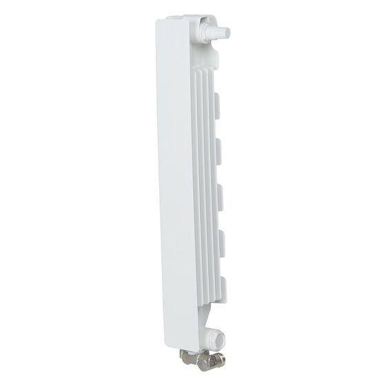 Fondital Aluminium-Heizkörper Hahnblock Blitz Super B4 600/100, 657x80x97mm, Aluminium-Druckguss, Weiß RAL 9010