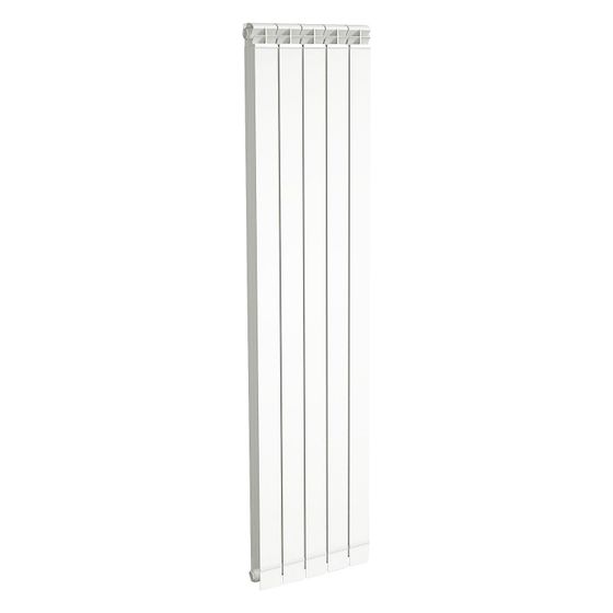 Fondital Aluminium-Heizkörper Garda Dual 80 1000-6, 1066x480x80mm, 1.140W, Aluminium-Druckguss, Reinweiß RAL 9010