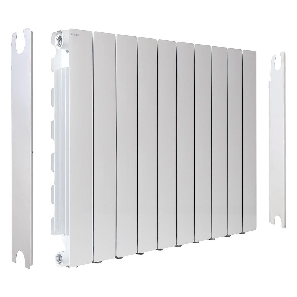 Fondital Seitenblenden-Set Simun Super B4 350/100, 350mm, Aluminium, Weiß RAL9010... FONDITAL-550360 8015040070953 (Abb. 2)