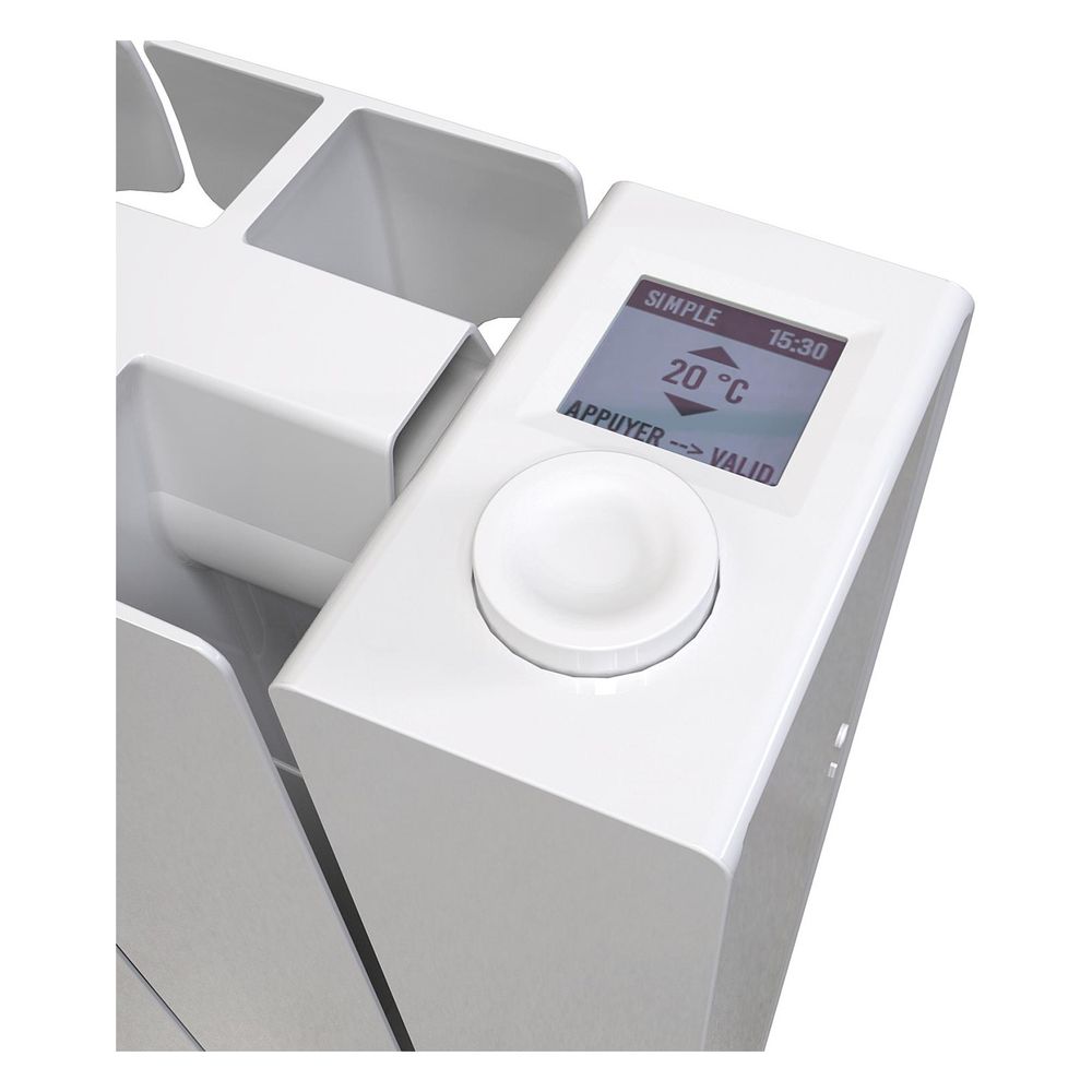 Fondital Elektroheizkörper eBlitz Wi-Fi, 1.500W, 583x790x80mm, Aluminium, Weiß... FONDITAL-FBG0M1XRF9 8015040244750 (Abb. 2)