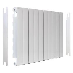 Fondital Seitenblenden-Set Simun Super B4 350/100, 350mm, Aluminium, Weiß RAL9010... FONDITAL-550360 8015040070953 (Abb. 1)