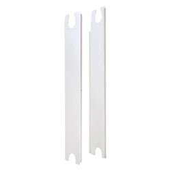 Fondital Seitenblenden-Set Simun Super B4 350/100, 350mm, Aluminium, Weiß RAL9010... FONDITAL-550360 8015040070953 (Abb. 1)
