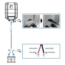 fothermo Batteriekabel, Länge 3m, Anschlussstecker KPPX 4... FOTHERMO-2011-BC03 4260714970051 (Abb. 1)