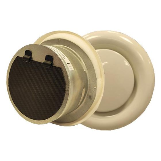 Geba Brandschutz Abluftventil BRAV-K-A-KRS DN 100, BRAV-K-A-KRS-M, Kaltrauchsperre, Stahl, Weiß, RAL 9010, 741100